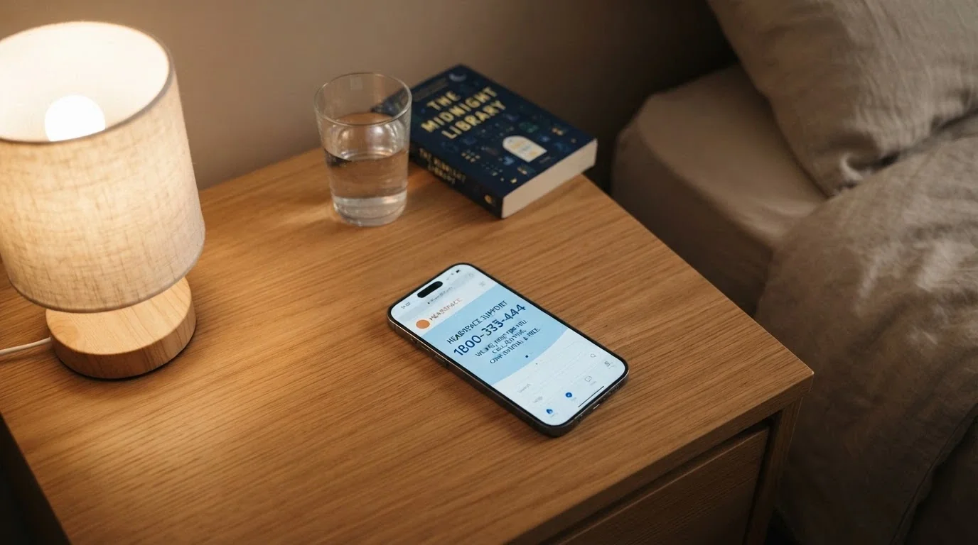 A phone screen showing the Gambling Help Online website and the 1800 858 858 helpline number