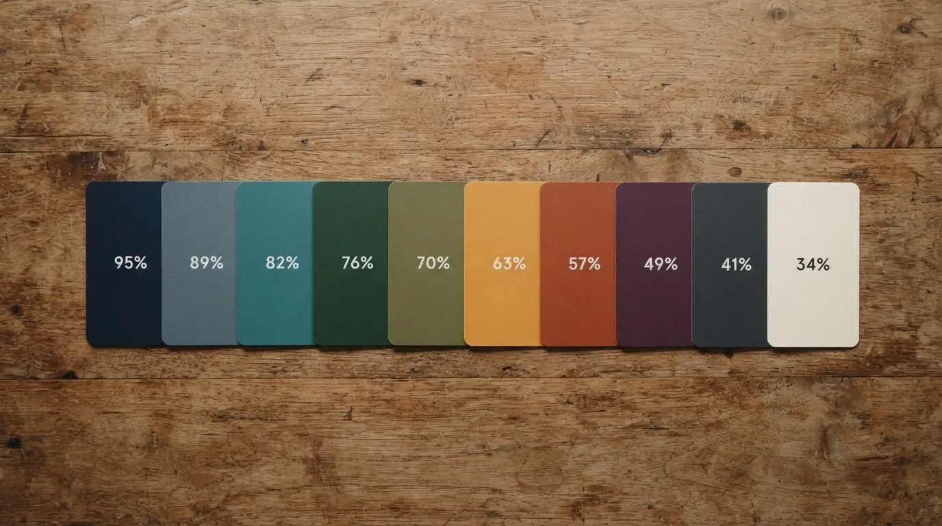 A visual comparison of cashback rates across multiple online casino brand cards arranged by value